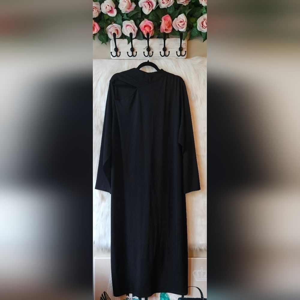Addition Elle Night Elegance Cutout Front Long Sleeve Dress (NWOT)
